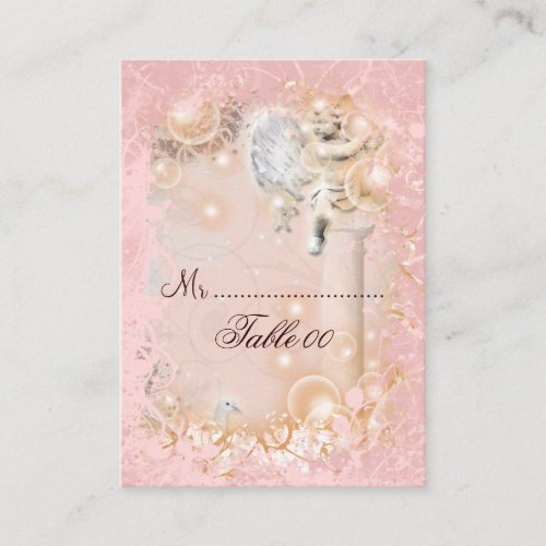 Table placement card vintage wedding business cards