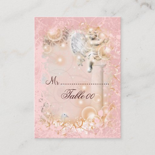 Customizable Table placement card vintage wedding business cards