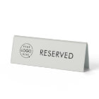 Table Reserved | Logo Restaurant Reservation Gray