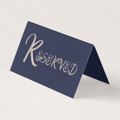 Table Reserved Seating Tented Navy Blue