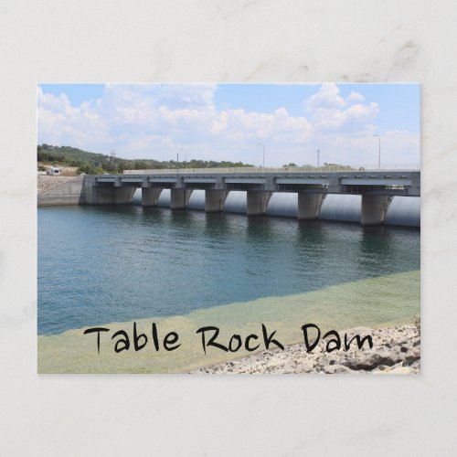 Table Rock Dam  1 Postcard