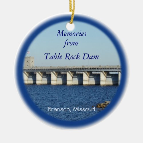 Table Rock Dam Ornament 7577  2338