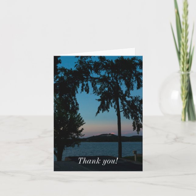 Table Rock Dusk Thank You Card (Front)