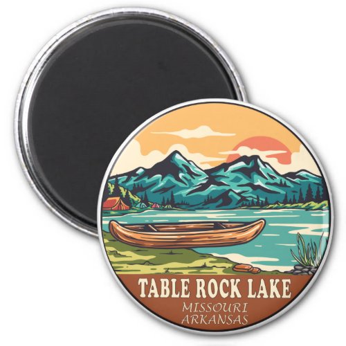 Table Rock Lake Boating Fishing Emblem Magnet