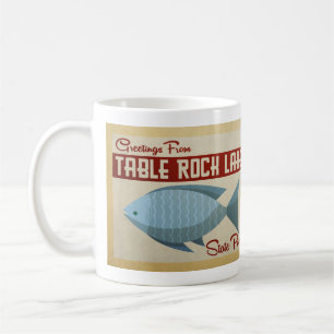 Table Rock Lake Fish Vintage Travel Coffee Mug
