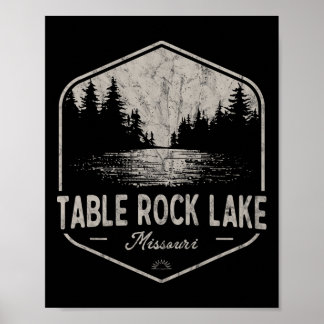 Table Rock Lake Missouri Outdoors Vintage Poster