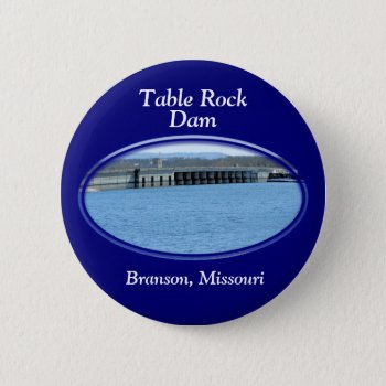 Table Rock Lake Round Pin- Customize Button by MakaraPhotos at Zazzle