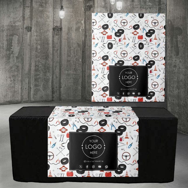 Table Runner Banner Business Logo Car Parts Tapestry (Table Runner Banner Business Logo Car Parts Tapestry)