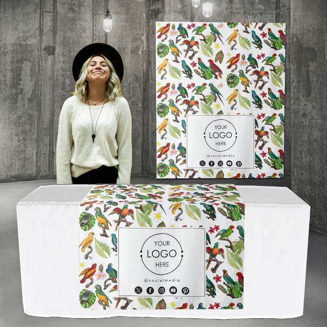 Table Runner Banner Business Logo Pet Birds Tapestry (Table Runner Banner Business Logo Pet Birds Tapestry)
