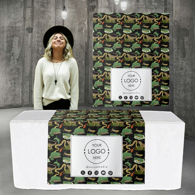 Table Runner Banner Business Logo Pet Reptile Tapestry (Table Runner Banner Business Logo Pet Reptile Tapestry)