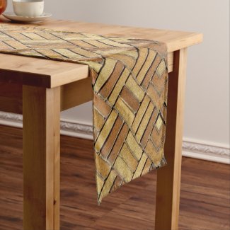 Table Runner - Brick Kaleidoscopic Pattern