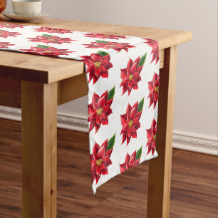 Table Runner Christmas Poinsettia
