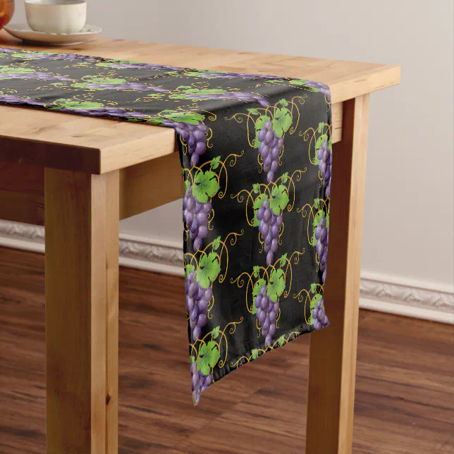 Table Runner Grapes Zazzle