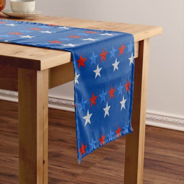Table Runner-July 4th Stars Short Table Runner (In Situ)
