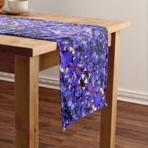 Table Runner Purple Crystals