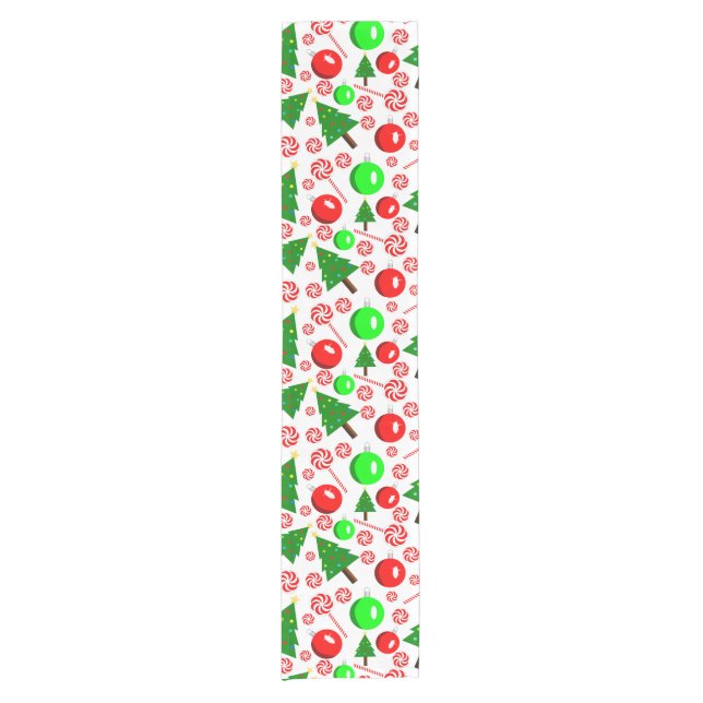 Table Runner with Christmas Pattern (Front)