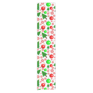 Table Runner with Christmas Pattern