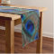 Table Runner With Peacock Feather Pattern