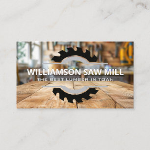 Table Saw Saw Mill Carpentry Business Card