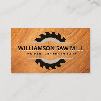 Table Saw | Saw Mill | Lumber Yard Business Card by lovely_businesscards at Zazzle