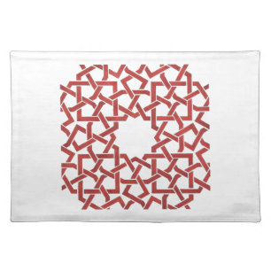 Table set Moroccan Mosaic red MAMLUK Cloth Placemat