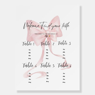 Table setting sign Boards