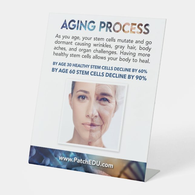 Table Sign - Aging Process (Front)