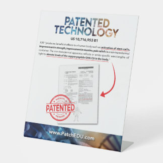 Table Sign - Patented Technology