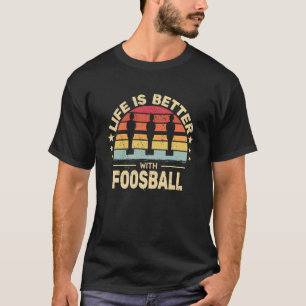 table soccer player boys foosball vintage for men T-Shirt
