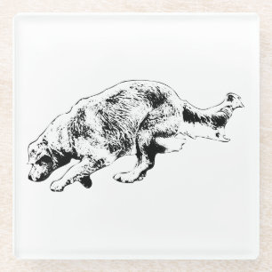 Table Sprint: Golden Snapshot Glass Coaster