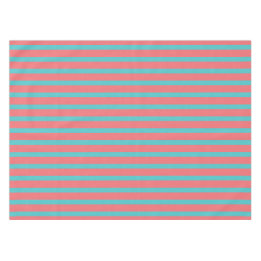 Table tabel Coral with Turquoise lines Tablecloth