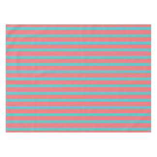 Table tabel Coral with Turquoise lines Tablecloth