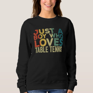Table Tennis Apparel Ping Pong Sport for Men Sweatshirt