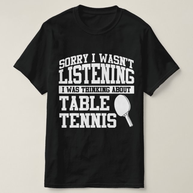 Table Tennis Apparel  Top Fun Tennis Players Desig (Design Front)