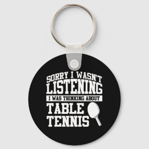 Table Tennis Apparel Top Fun Tennis Players Desig Keychain