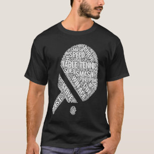Table Tennis Ball Ping Pong Clothes Men's Table T-Shirt