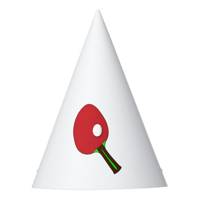 Table Tennis Bat Party Hat (Front)