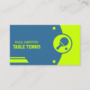 Table Tennis Business Card