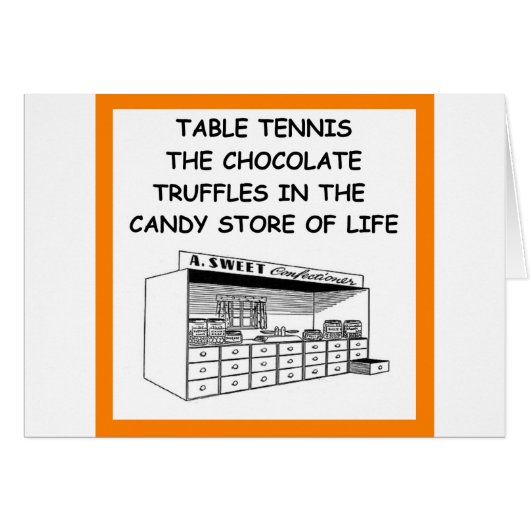 table tennis cards (Front Horizontal)