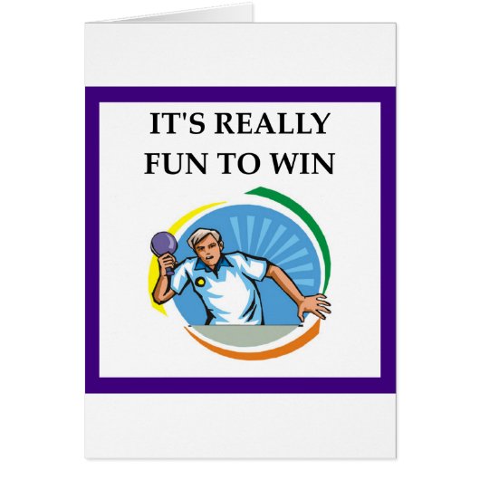 table tennis cards (Front)
