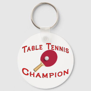 Table Tennis Champion Keychain