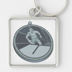 Table Tennis Champion Keychain