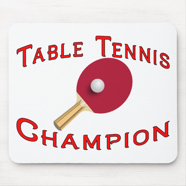 Table Tennis Champion Mouse Pad (Front)