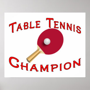 Table Tennis Champion Poster
