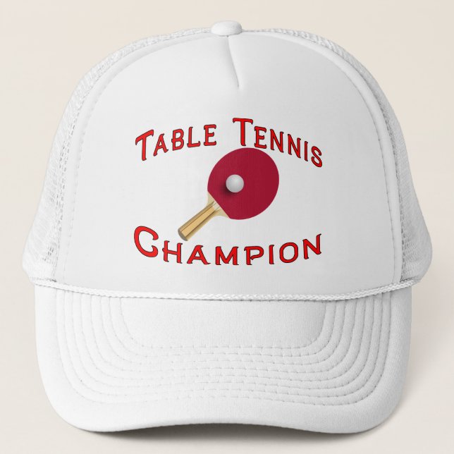 Table Tennis Champion Trucker Hat (Front)