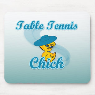 Table Tennis Chick #3 Mouse Pad