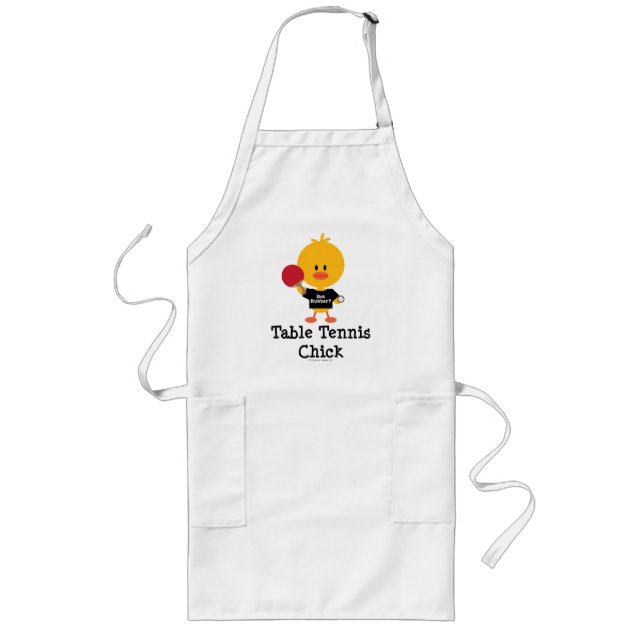 Table Tennis Chick Apron (Front)