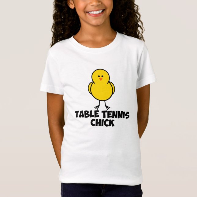 Table Tennis Chick T-Shirt (Front)