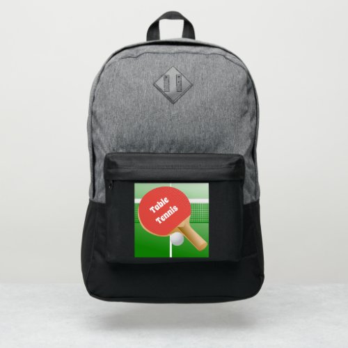 Table Tennis Design Port Authority Backpack