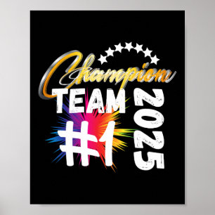Table-tennis Dminton Volleyll Golf Handll Champion Poster